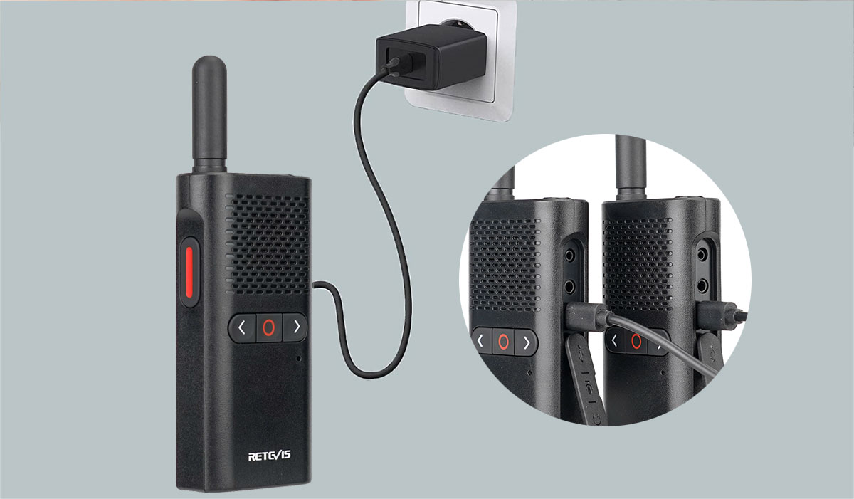 RB28B family walkie talkie set-USB charging
