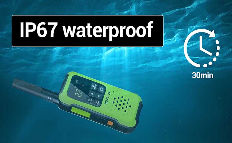 Kayak Fishing Safety-WATERPROOF WALKIE TALKIE RT49P FOR KAYAK FISHING