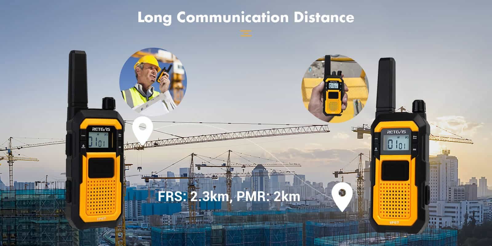 Waterproof Heavy Duty Walkie Talkies