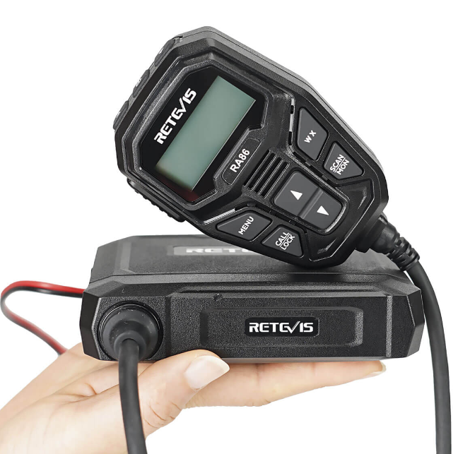 Retevis RA86 Mobile Radio with Integrated Control Microphone