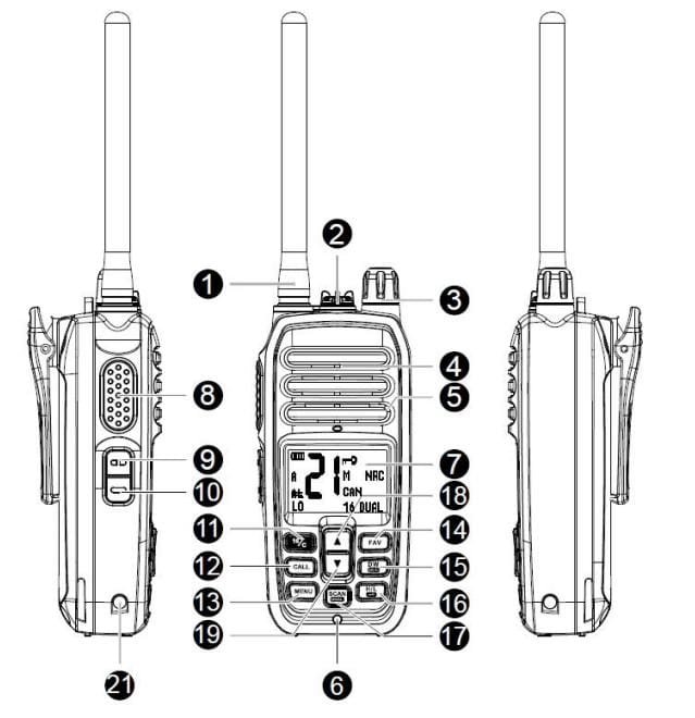 RM21 floating marine radio