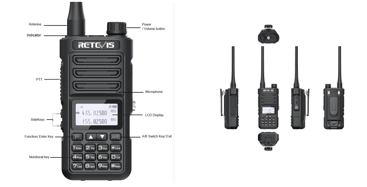 Dual Band IP68 Waterproof Radio 