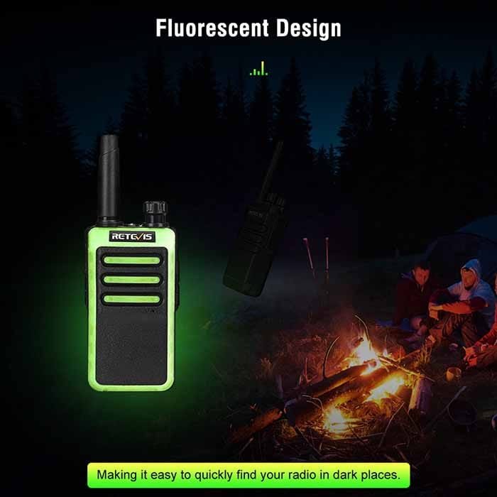 built-in fluorescent fast charging license-free radio rb66