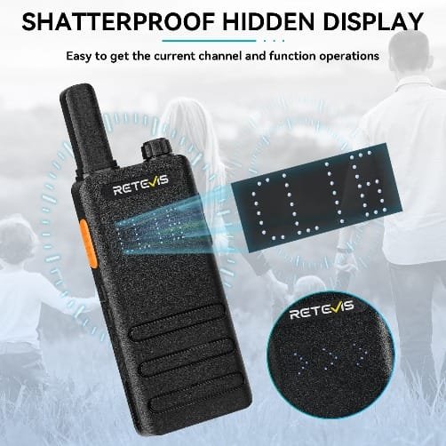 Retevis B3H Portable Two Way Radios with Hidden Display