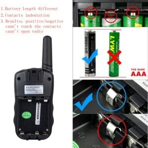 What may cause the walkie talkie does not turn on(2)