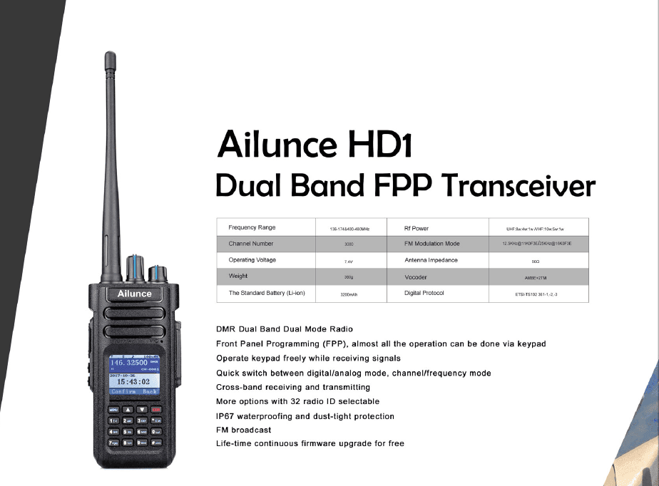 Should you buy Ailunce HD1 DMR Dual Band Amateur Radio? - Two Way Radio ...