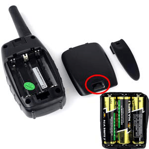 kids walkie talkie battery