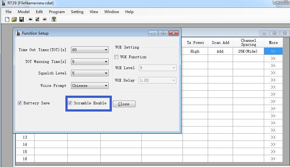 scramble function