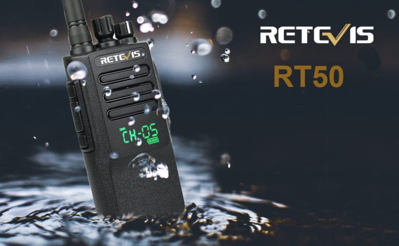 Retevis RT50-Best wateproof walkie talkie for emergency alarm.