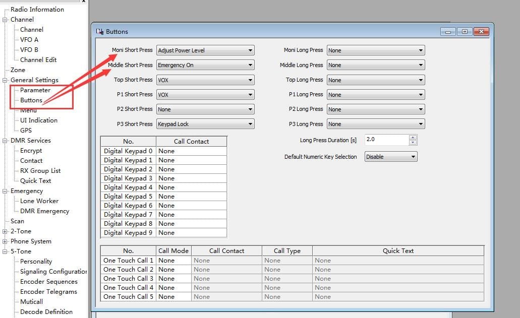 sidekey button on retevis rt72