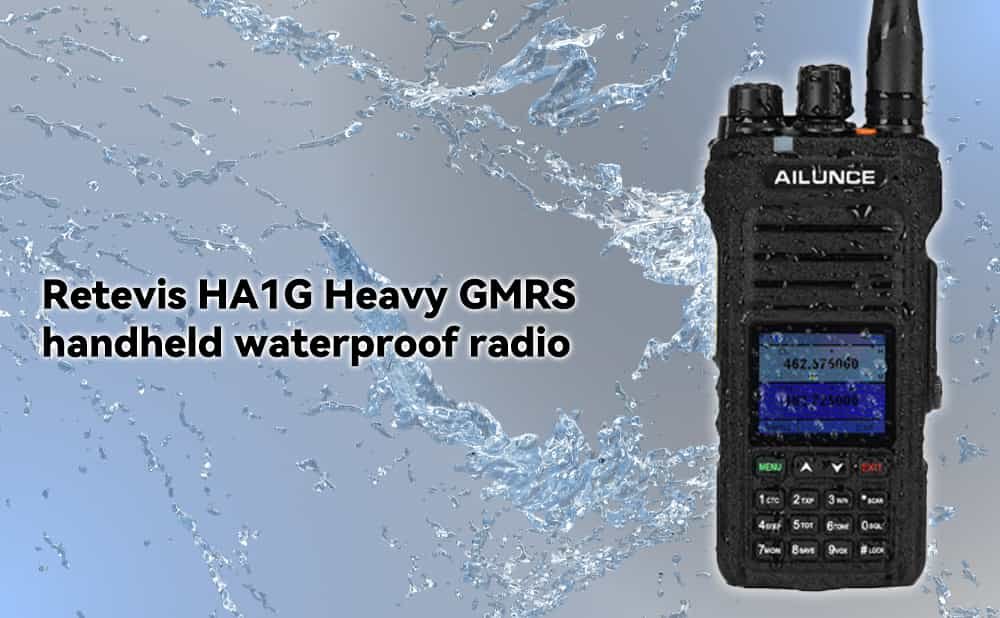 Heavy GMRS handheld waterproof radio